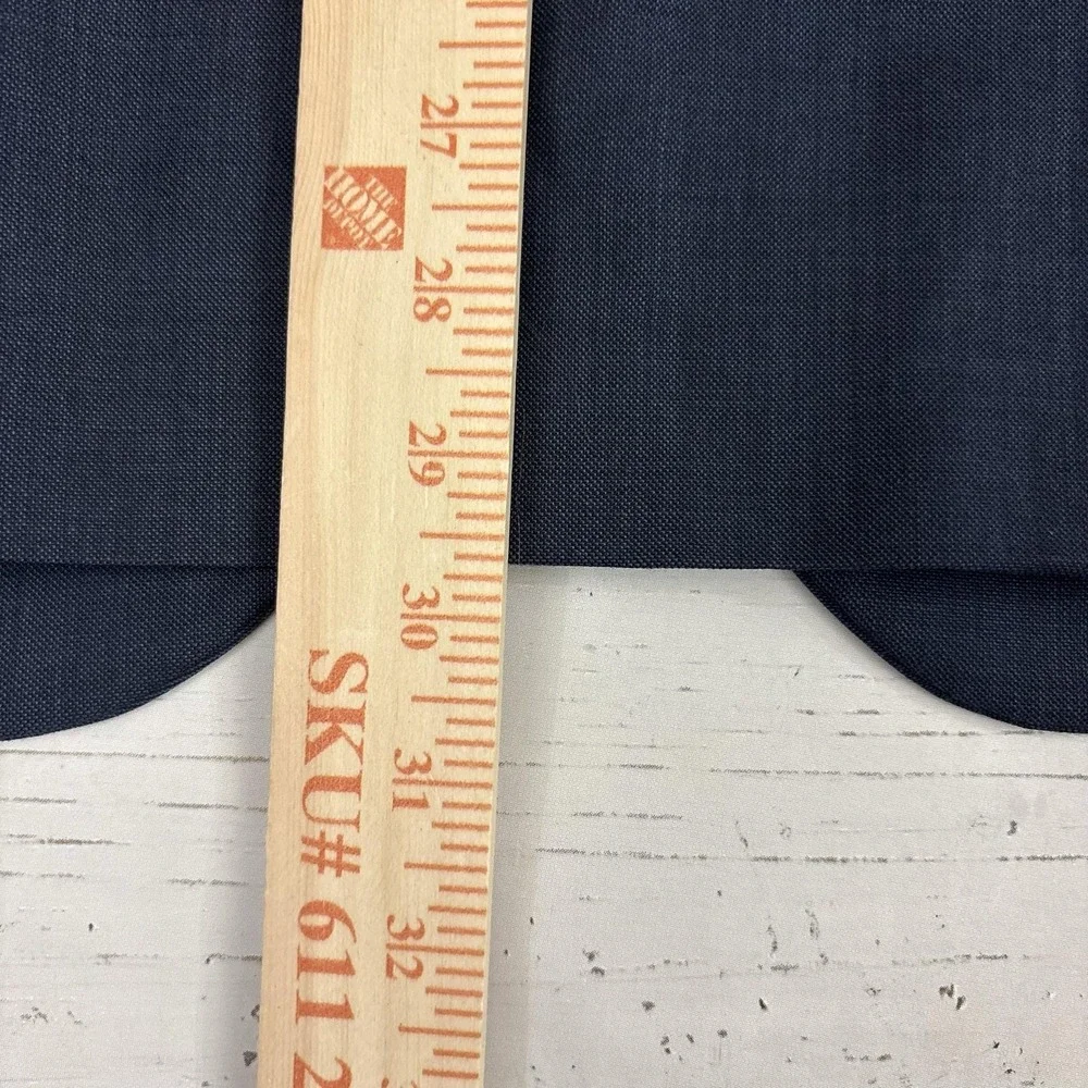 J Crew Thompson Blazer Suit Jacket Mens 38S Blue Wool Notch Lapel 4 Button Cuffs